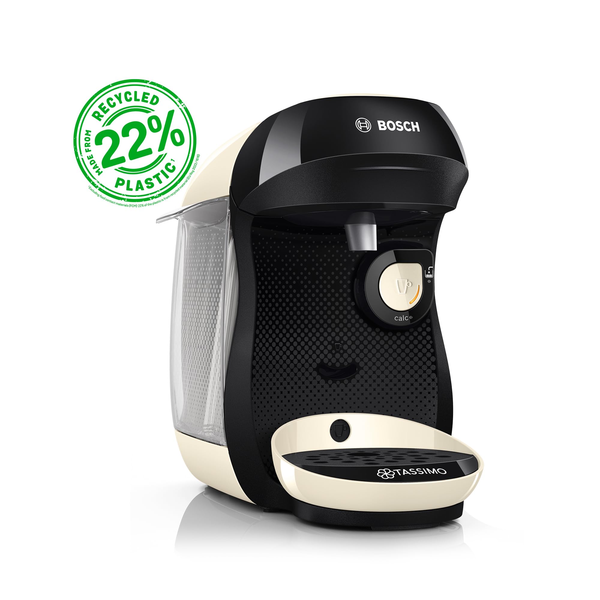 Machine à Café Tassimo Happy TAS107E - Crème - OneTouch