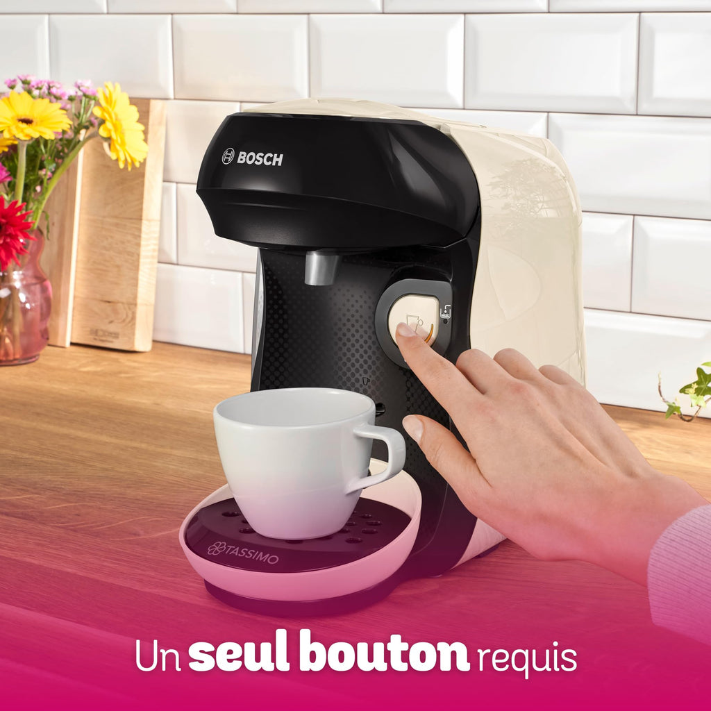 Machine à Café Tassimo Happy TAS107E - Crème - OneTouch