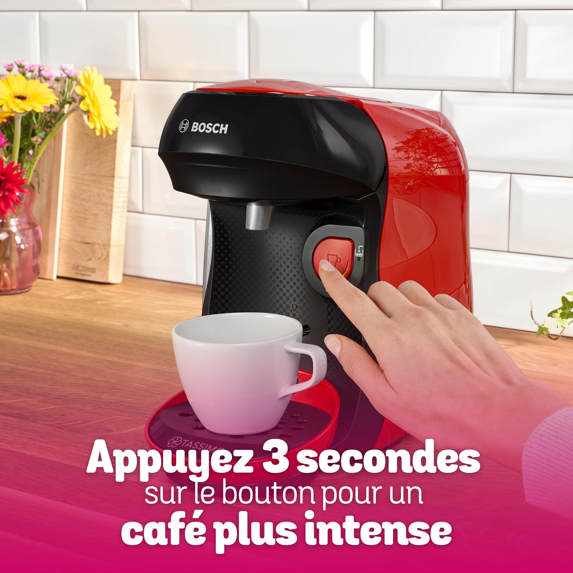 Machine à Café Tassimo Happy TAS103E - Rouge - OneTouch