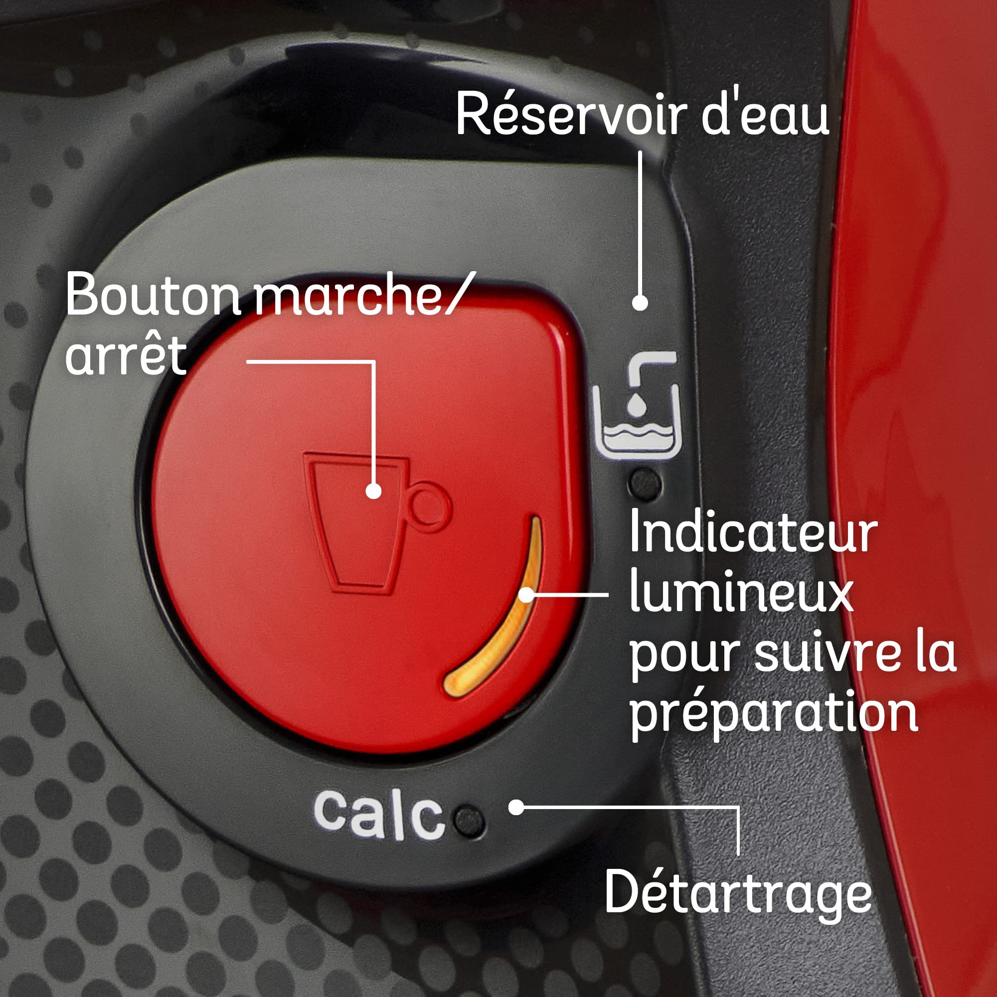 Machine à Café à Capsules Tassimo Happy TAS1003 - Rouge - 1400W