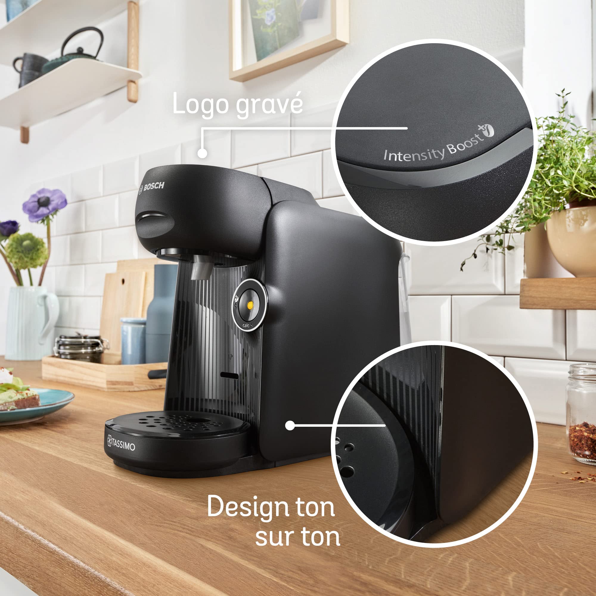 Machine à Café Tassimo Finesse TAS16B2 - Noir - 70+ Boissons