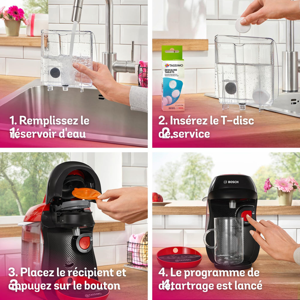 Machine à Café Tassimo Happy TAS103E - Rouge - OneTouch
