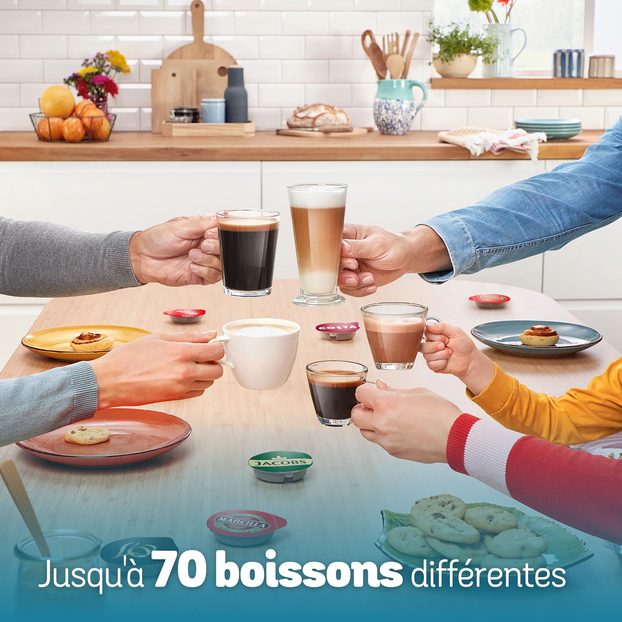 Machine à Café Tassimo Finesse TAS163E - Blanc - 70+ Boissons
