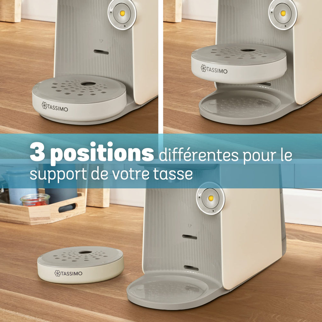 Machine à Café Tassimo Finesse TAS16B - Crème - 70+ Boissons