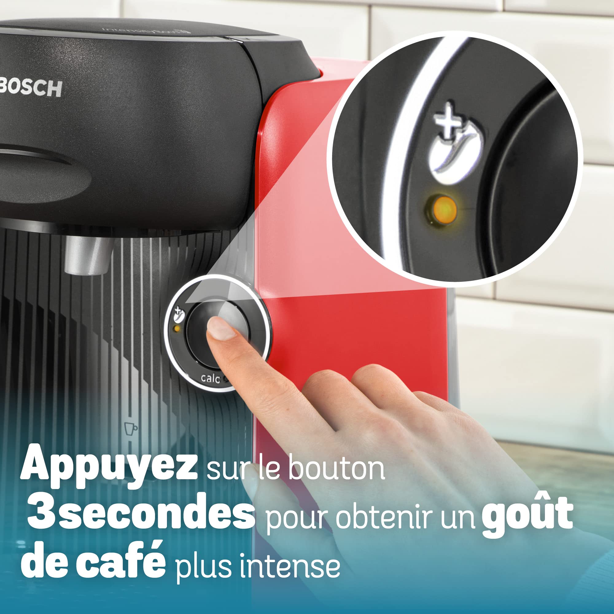 Machine à Café Tassimo Finesse TAS16B3 - Rouge Intense - 70+ Boissons