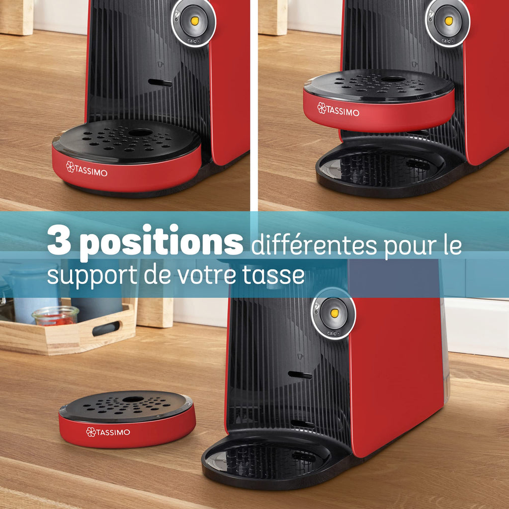Machine à Café Tassimo Finesse TAS16B3 - Rouge Intense - 70+ Boissons