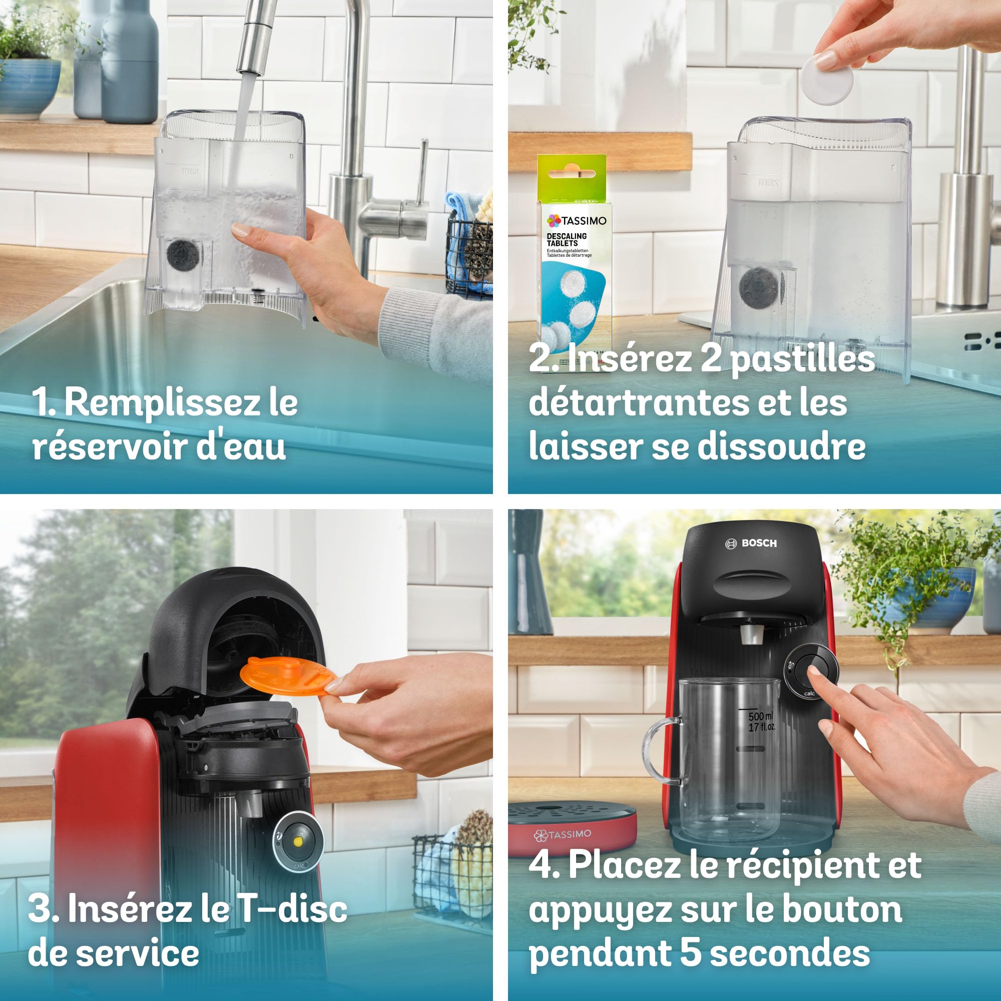 Machine à Café Tassimo Finesse TAS163E - Rouge - 70+ Boissons